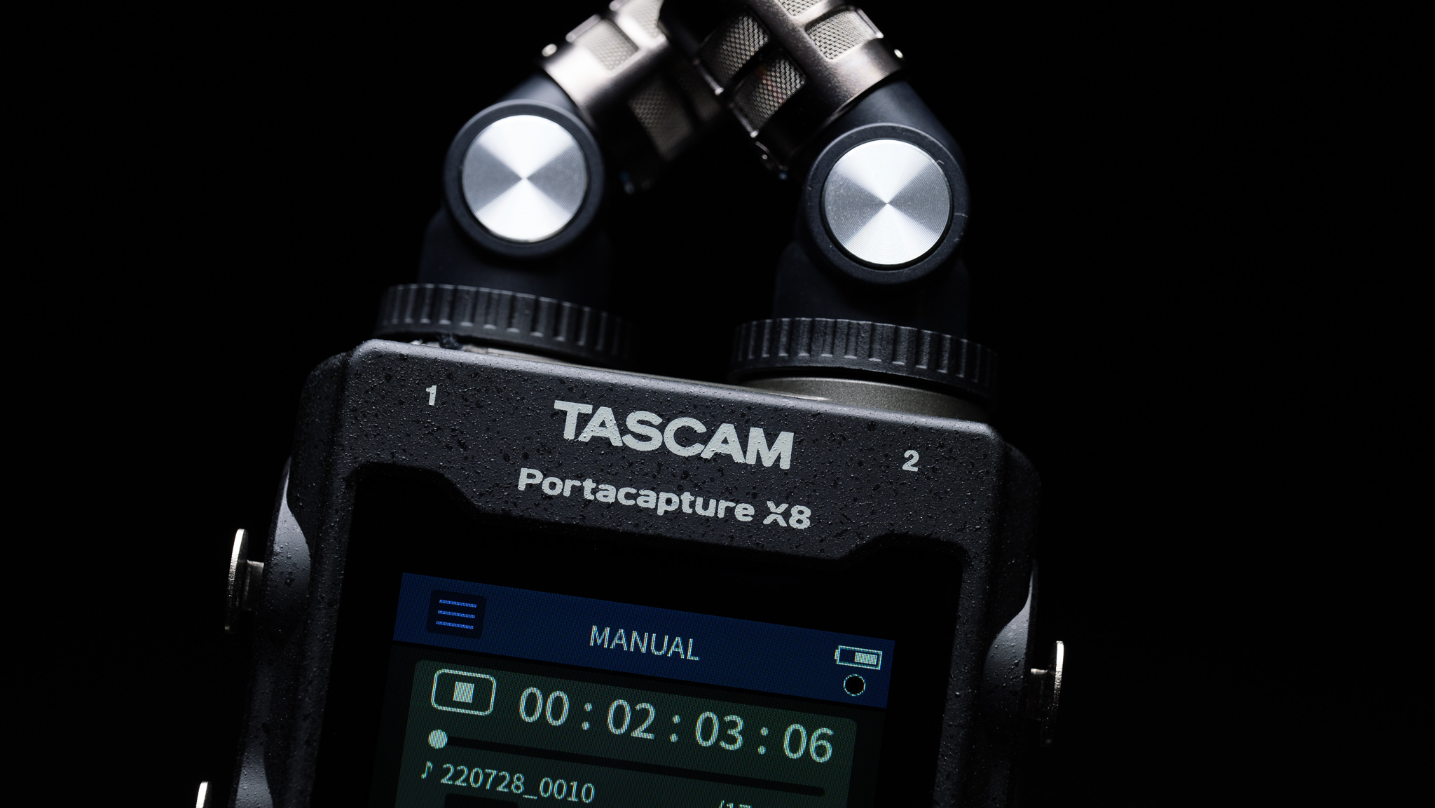 TASCAM Portacapture X8 timecode display