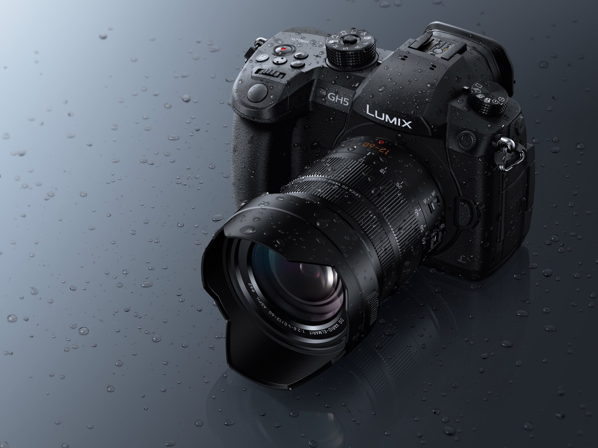 The splash and freeze proof Panasonic LUMIX GH5